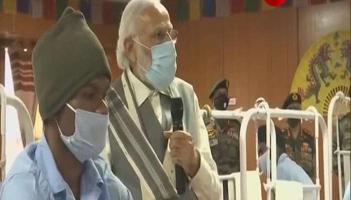 PM Narendra Modi visits Ladakh Army Hospital