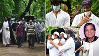 জগদীপ জাফরির শেষকৃত্যে হাজির দুই ছেলে জাভেদ, নাভেদ, জনি লিভার সহ অন্যান্যরা