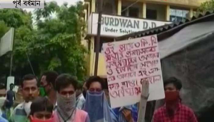 Protests in East Burdwan in demand of better roads 