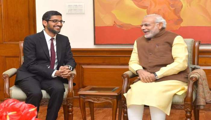 মোদীর &#039;ডিজিটাল ইন্ডিয়ায়&#039; ৭৫ হাজার কোটি টাকা বিনিয়োগের ঘোষণা গুগলের