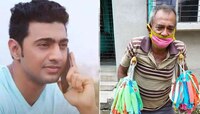 বেলঘড়িয়ার গরিব মাস্ক বিক্রেতার জন্য সাহায্যের হাত বাড়ালেন দেব