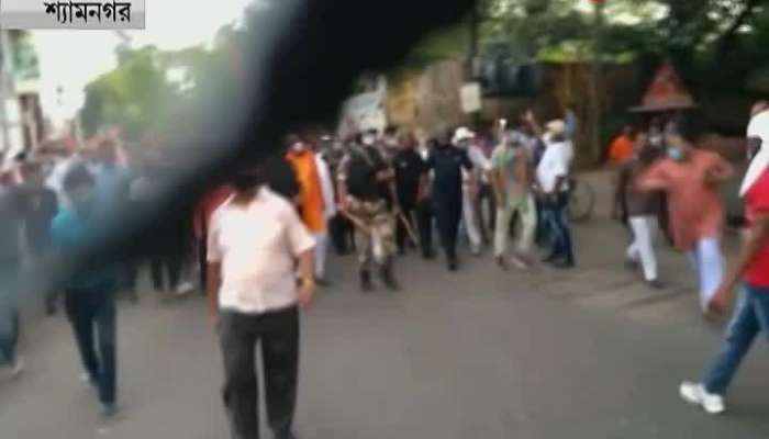 Shyamnagar Heats up with clashes in Arjun Singh rally