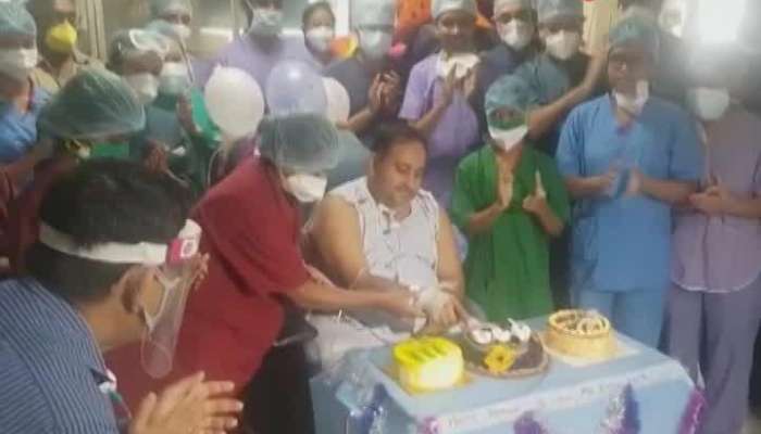 Banker celebrates birthday at hospital after beating Covid