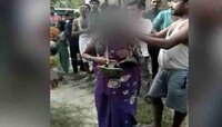 বন্ধু পাতানোয় 'অপরাধ'! জুতোর মালা পরিয়ে,মাথা ন্যাড়া করিয়ে ঘোরানো হল পুরুষ ও মহিলাকে