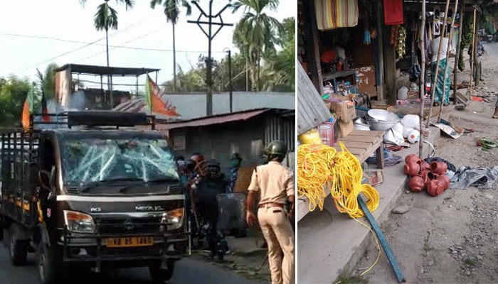 &#039;গণতন্ত্র বাঁচাও&#039; দিবসে তুলকালাম, তৃণমূল-বিজেপির সংঘর্ষে ব্যাপক বোমাবাজি মাথাভাঙায়