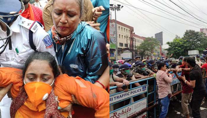 ডেপুটেশন কর্মসূচি ঘিরে ধুন্ধুমার, বিজেপি-পুলিস খণ্ডযুদ্ধে উত্তপ্ত শিলিগুড়ি