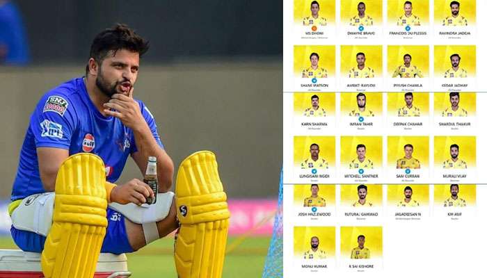 IPL 2020: CSK-র অফিসিয়াল ওয়েবসাইট থেকেও মুছে গেল সুরেশ রায়নার নাম 