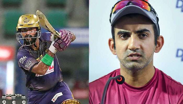 IPL 2020: ব্যাটিং অর্ডারে কোথায় নামবেন কার্তিক; KKR অধিনায়ককে পরামর্শ গম্ভীরের 