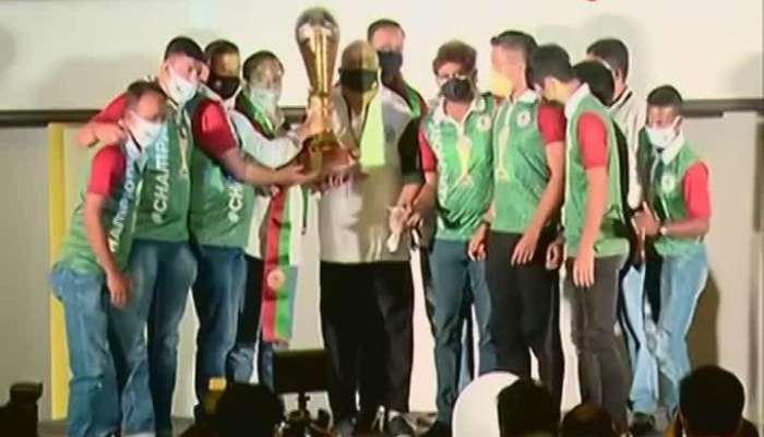 Mohunbagan celebrates its joy in the I-league match