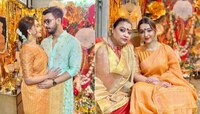 কৌশানির বাড়ির লক্ষ্মী পুজোয় মা পিয়া সেনগুপ্তকে নিয়ে হাজির বনি