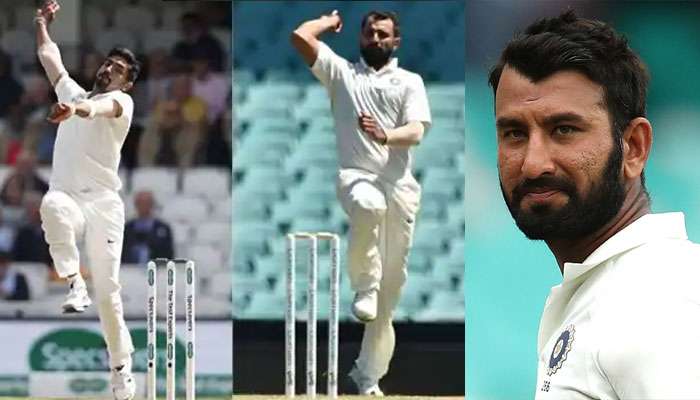 পেসে আস্থা পূজারার স্ট্রেট ড্রাইভ,