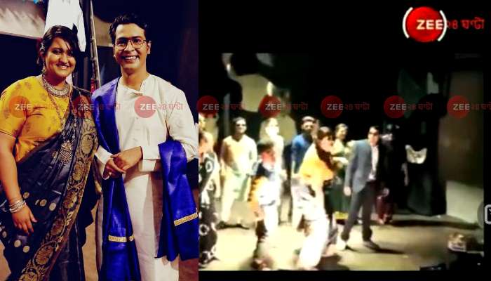 রিসেপশনে 'টুকুর টুকুর' গানে নাট্যকর্মীদের সঙ্গে নাচলেন মধুরিমা, দেখুন ভিডিয়ো
