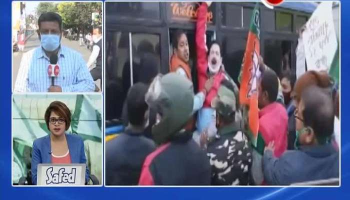 Bjp's Strike along with Farmer's Call for Bharat Bandh at North Bengal 