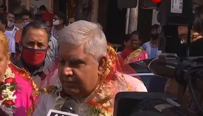 Governor Jagdeep Dhankhad Gives Puja in Kalighat