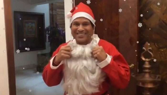  Merry Christmas: সান্তার সাজে Sachin, ক্রিসমাসের শুভেচ্ছা মাস্টারের 