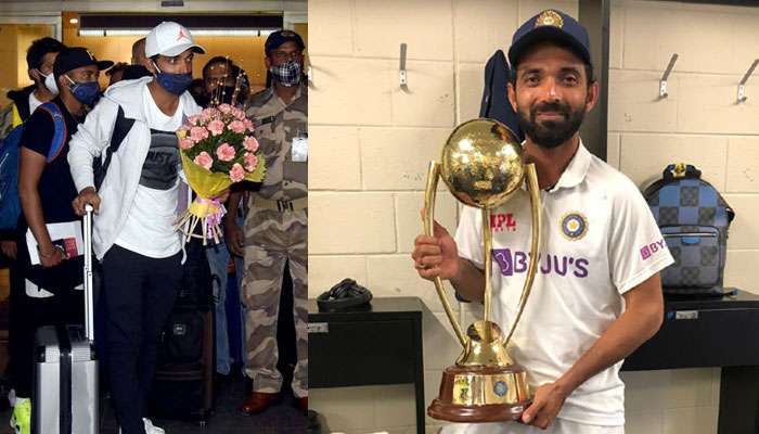 বীরের সম্মানে বরণ Ajinkya Rahane-কে 