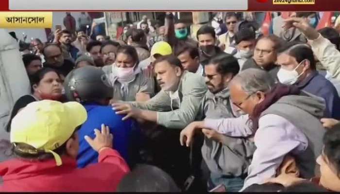 bike rider beaten up at asansol by strike supporters