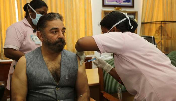 Covid Vaccine নিলেন Kamal Haasan 