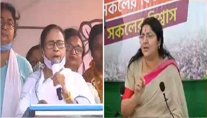 WB assembly election 2021 : বাংলার নারীরা সবচেয়ে সুরক্ষিত : Mamata, কাজের টোপ দিয়ে ভিন রাজ্যে পাচার চলছে : Locket