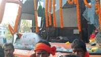 মানবাজারে Abhishek-এর সভার অদূরেই BJP-র প্রচার রথে ভাঙচুর 