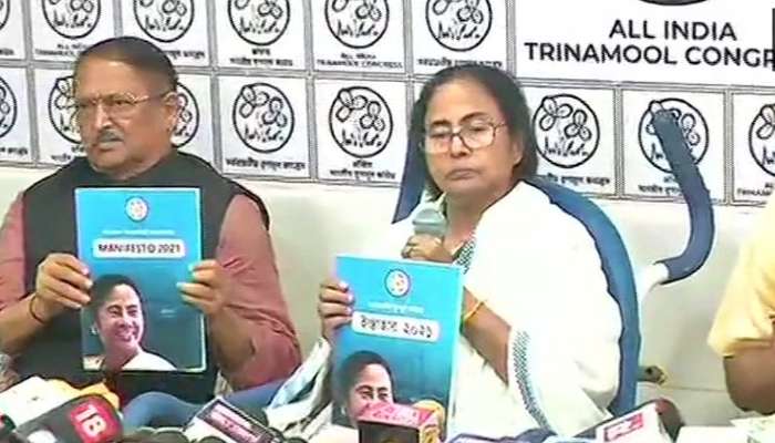 Tmc Manifesto ১৮ বছর থ ক ব ধব দ র ভ ত দ য র র শন স ট ড ন ট ক র ড ট ক র ড Mamata Tmc Manifesto Mamata Banerjee Annouces Widow Allowance