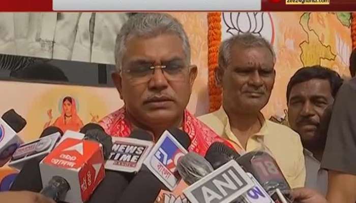 Mamata is grabbing votes showing wheelchair sympathy says dilip ghosh