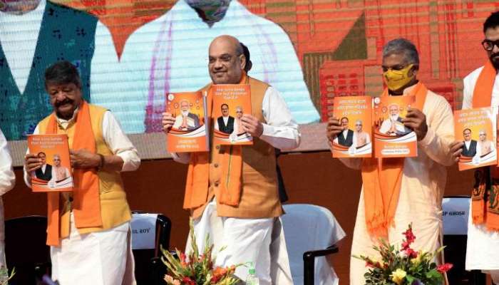 BJP Manifesto: সরকারি কাজে ও স্কুলে আবশ্যক বাংলা ভাষা, পদ্ম ইশতাহারে &#039;বিকাশ&#039; বঙ্গ সংস্কৃতির    