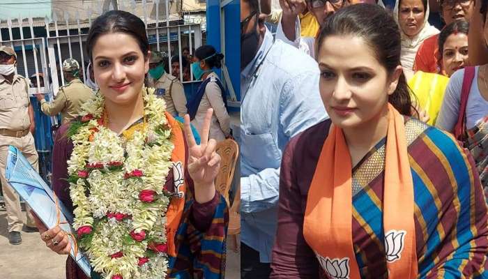 West Bengal Election 2021: BJP প্রার্থী Tanusree Chakraborty-র মিছিলে &#039;হামলা&#039;, অভিযোগ অস্বীকার TMC-র 