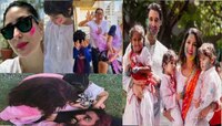 করিনা, করিশ্মা, সানি, ঐশ্বর্যা, সন্তানদের নিয়ে হোলি নস্টালজিয়ায় মায়েরা