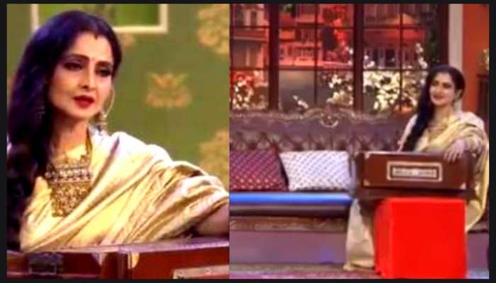 হারমোনিয়াম বাজিয়ে 'রং বরসে' গাইছেন Rekha, ভাইরাল ভিডিয়ো