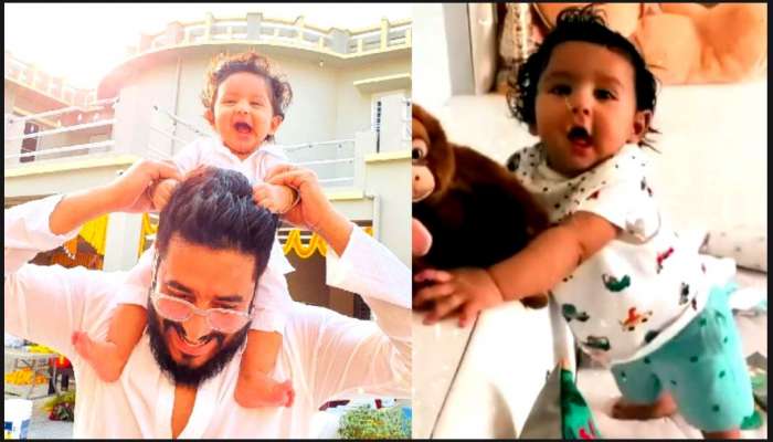 হাঁটতে শিখছে ছোট্ট যুবান, দূর থেকে ছেলেকে মিস করছেন Raj