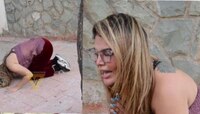 এ কী! রাস্তায় গড় হয়ে কাকে প্রণাম করছেন Rakhi Sawant?