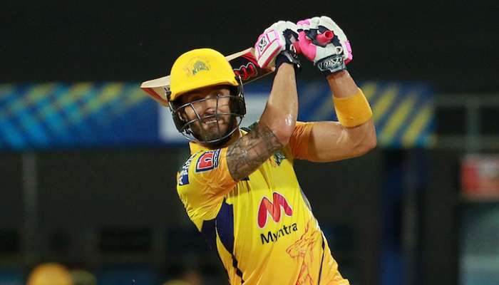 IPL 2021, KKR vs CSK: বিধ্বংসী Faf du Plessis! করলেন অপরাজিত ৯৫, কলকাতার টার্গেট ২২১