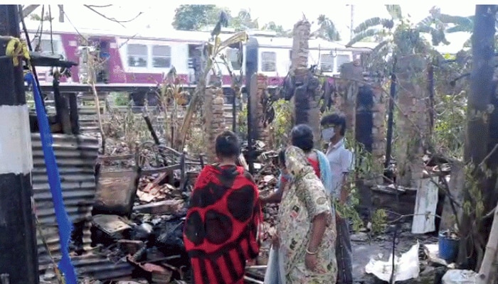 বিধ্বংসী আগুনে পুড়ে ছাই ঝুপড়ি, বেরিয়ে আসতে না পেরে জীবন্ত দগ্ধ মহিলা 