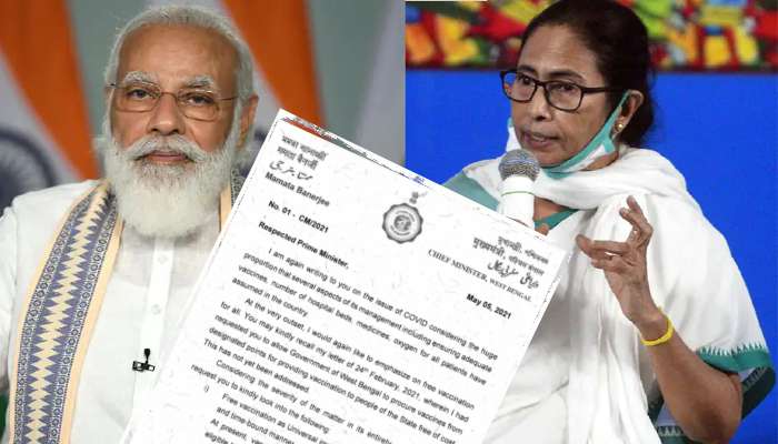 ফ্রি-তে টিকাকরণ, পথ্য ও অক্সিজেনের জোগান- দায়িত্ব নিয়েই Modi-কে চিঠি Mamata-র 