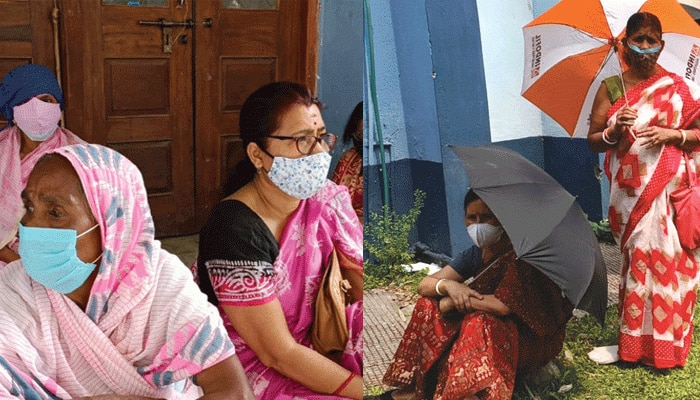 রাত থেকে লাইনে বৃদ্ধ-বৃদ্ধারা; সকাল দশটায় বলা হচ্ছে Vaccine নেই, হয়রানি জেলায় জেলায়  