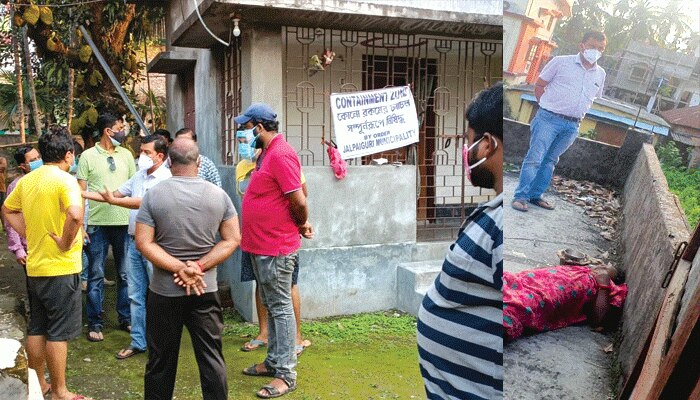 হাসপাতালে কোভিড পজিটিভ স্বামী; একাই ছিলেন বাড়িতে, ছাদে মিলল মহিলার মৃতদেহ 