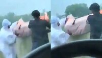Shocking video! উত্তরপ্রদেশে নদিতে ছুঁড়ে ফেলা হচ্ছে লাশ 