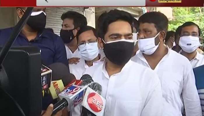 BJP says in face, we work: Abhishek Banerjee comments standing next to the families of those killed in the lightning strike