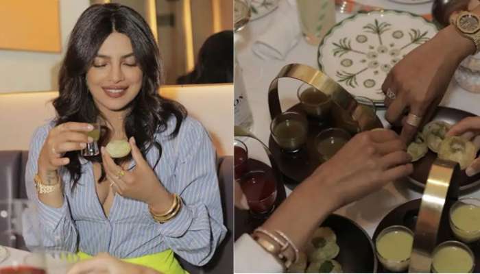 নিউইয়র্কে নতুন রেস্তোরাঁ উদ্বোধন Priyanka-র, বন্ধুদের সঙ্গে জমিয়ে খেলেন 'ফুচকা'