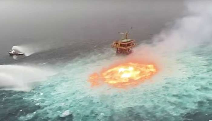 Gulf of Mexico: সমুদ্রে দাউদাউ করে জ্বলছে &#039;আগুন-চোখ&#039;