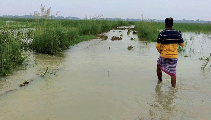 লাভপুরে ৫ কিমি মাটির রাস্তায় এখনও এভাবেই চলাচল করেন ২ গ্রামের মানুষ