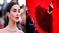 রেড কার্পেটে উন্মুক্ত ক্লিভেজে ঝড় তুললেন Amy Jackson, রইল কানের সব ছবি 