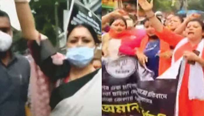 BJP: বিজেপির মহিলা মোর্চার বিক্ষোভ কর্মসূচি ঘিরে তুলকালাম ভবানী ভবন-সিমলা স্ট্রিট