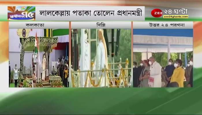 Independence Day: Chief Minister Mamata Banerjee raises flag at Red Road ZEE 24 Ghanta