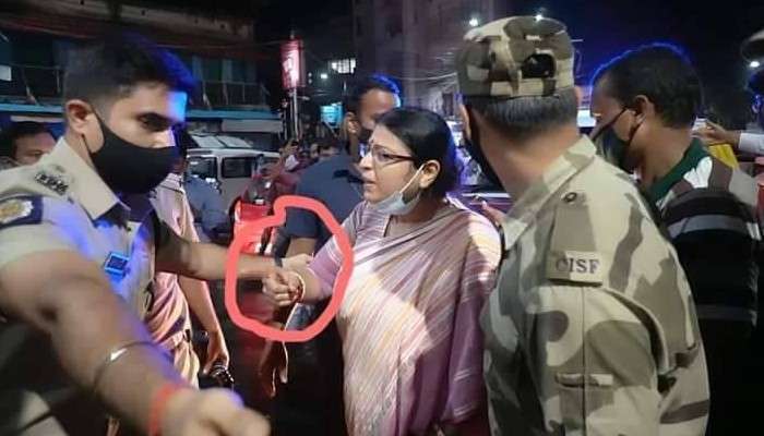 মহিলা প্রার্থীর 'হাত ধরে টানছেন' ডিসি সাউথ, ছবি দিয়ে শ্লীলতাহানির অভিযোগ প্রিয়াঙ্কার 