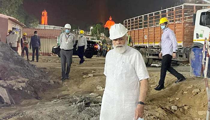 ক্লান্তিহীন PM Modi, আমেরিকা থেকে ফিরেই সংসদ ভবনের নির্মাণকাজের তদারকি