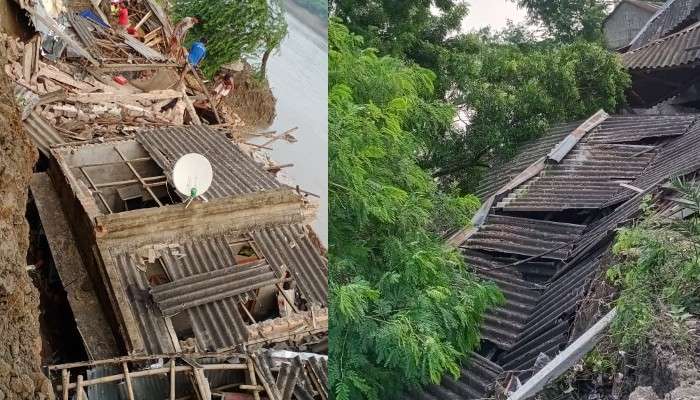 Basanti: পুজোর মুখে ভয়াবহ ভাঙন, নদীগর্ভে তলিয়ে গেল ২৯ বাড়ি Basanti: পুজোর মুখে ভয়াবহ ভাঙন, নদীগর্ভে তলিয়ে গেল ২৯ বাড়ি