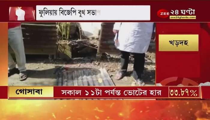 'Attack' on BJP booth president's house in fulia in Shantipur, night vandalism, arson allegations