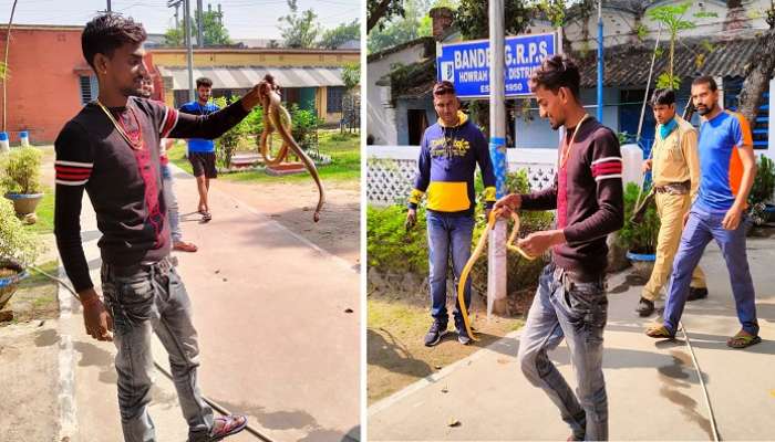 Bandel: মনিটরের পিছন থেকে উঁকি দিচ্ছে সাপ! হুলুস্থুল কাণ্ড থানায়